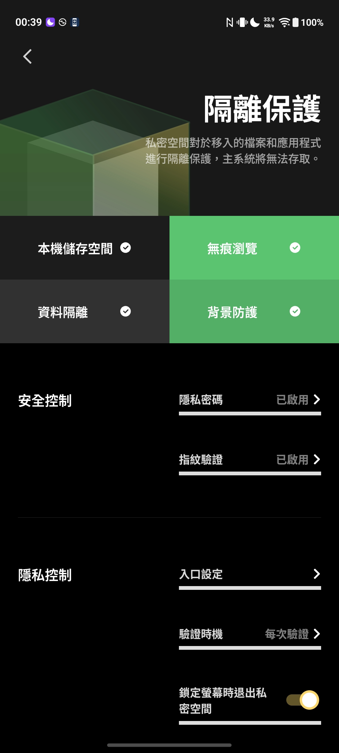 私密空間 介紹